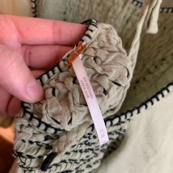 Free people smocked boho blouse - Picture 8 of 9